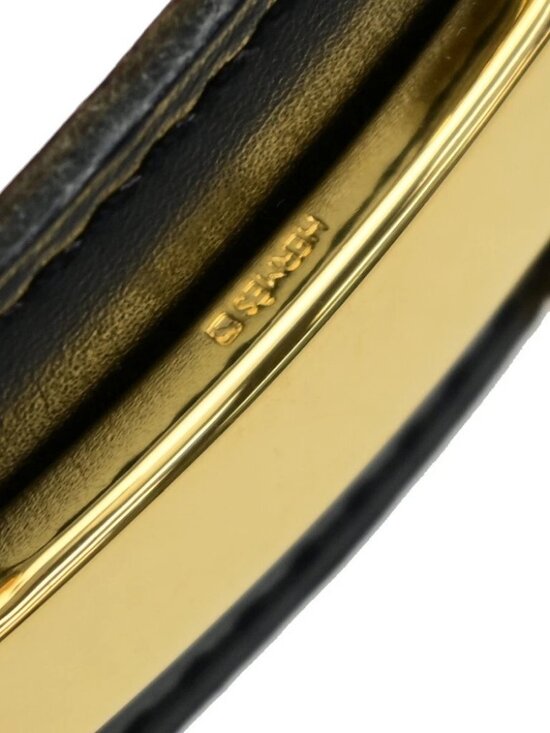 HERMES H Logo Constance Reversible Buckle Belt Leather #68 Black Brown 82RL054 main image 6